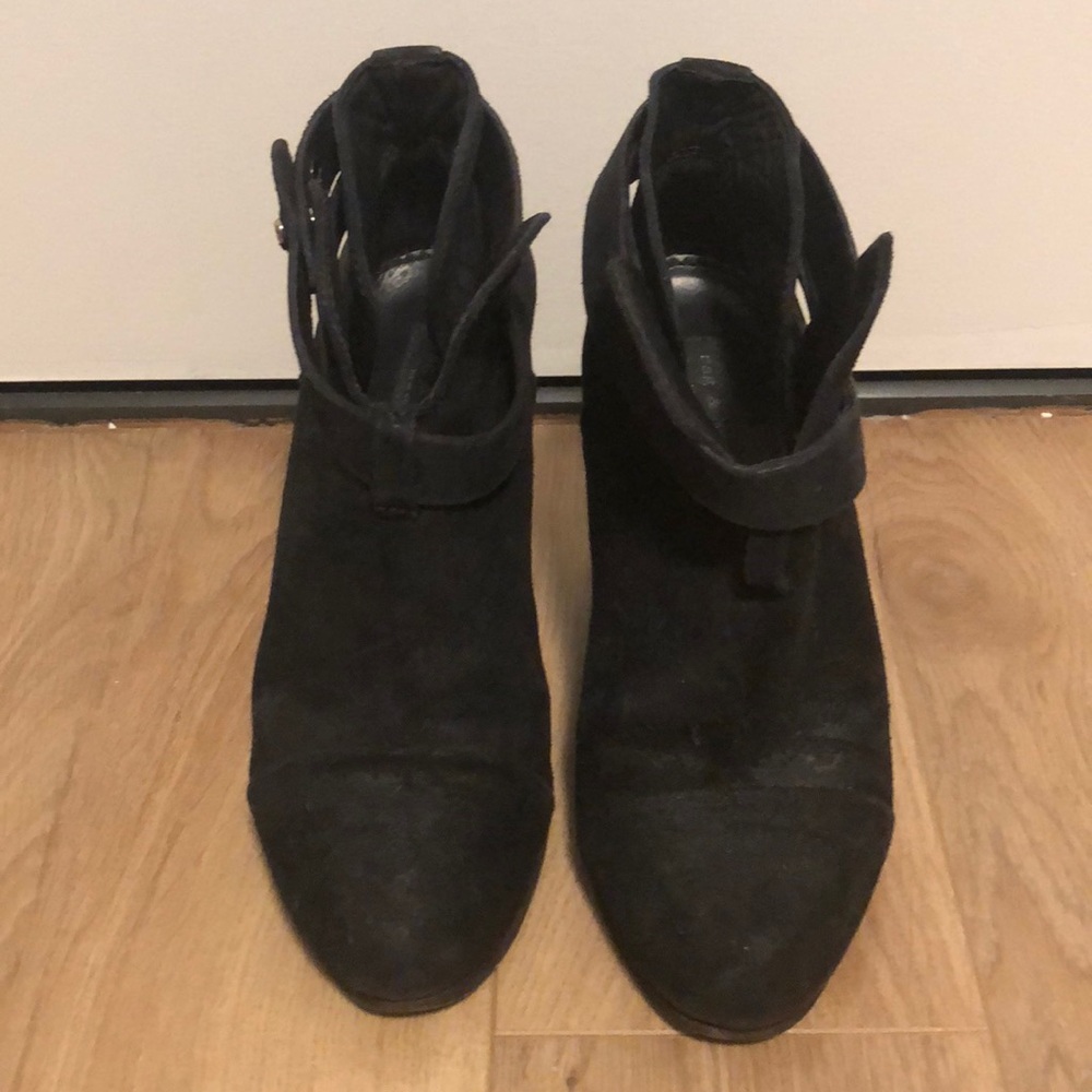 Rag & Bone Black ankle suede boots size 36